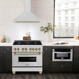 ZLINE 36" Autograph Stainless Wall Range Hood KB4STZ-36-CB