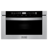 ZLINE Kitchen Package Refrigerator, Range , Range Hood , Microwave, Dishwasher 5KPR-RARH30-MWDWV