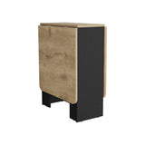 TUHOME Gateleg Folding Table with Space-Saving Drop-Leaf Design, Compact Foldable Structure and Sturdy Work Surface Offering Versatile Dining, Crafting and Home Office Functionality for Modern Small-Space Living