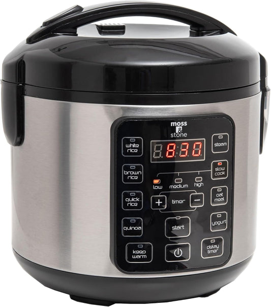 8-Cup Digital Rice Cooker with 10 Presets