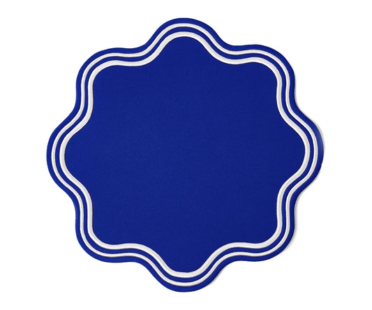 Blue Scalloped Placemats