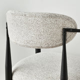 Manhattan Modern Chenille Dining Chair With Arms (Set of 2)