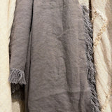 Marin 100% Linen Fringed Throw