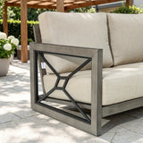 Marindo 5 Pieces Aluminum Patio Lounge Chair Set with End Table