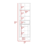 St. Clair Linen Cabinet, Two Interior Shelves, Two Open Shelves, Single Door