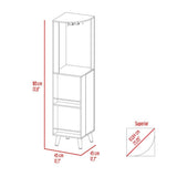 Tuhome Cincinatti Corner Bar Cabinet with Superior Top Shelf, Cup Rack, One Drawer, Two External Shelves and Four-Leg Freestanding Design for Home Bar Storage, Cocktail Organization and Space-Saving Display