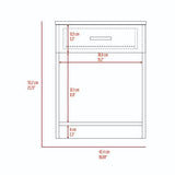 Eco Nightstand, Superior Top, Single Drawer, Lower Shelf