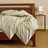 Melange Bamboo Cotton Duvet Cover - Sand
