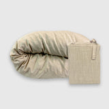 Melange Bamboo Cotton Duvet Cover - Sand