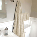 Melange Bamboo Cotton Bath Sheet 3 Piece Set - Sand