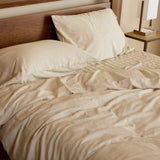 Melange Bamboo Bed Sheets - Sand