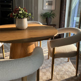 Melbourne Modern Boucle Upholstered Dining Chair (Set of 2)