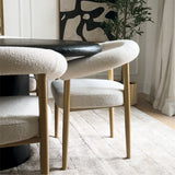 Melbourne Modern Boucle Upholstered Dining Chair (Set of 4)