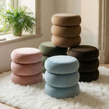 Mellow Modern Round Velvet Ottoman With Storage