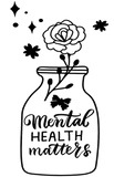 "Mental Health Matters" Laser Engraved Silicone Sleeve
