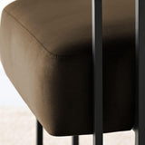 Mia Modern Velvet Accent Chair with Arms (1-Piece)