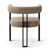 Mia Upholstered Tweed Dining Chair with Arms (Set of 2)