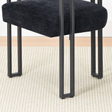 Mia Upholstered Chenille Dining Chair with Arms (Set of 2)