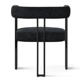Mia Upholstered Chenille Dining Chair with Arms (Set of 4)