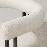 Mia 24" Modern Tweed Counter Stool with Arms (1-piece)