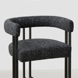Mia 24" Modern Tweed Counter Stool with Arms (1-piece)