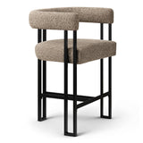 Mia 24" Modern Tweed Counter Stool with Arms (1-piece)