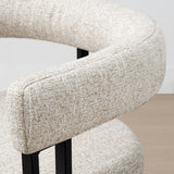 Mia 24" Modern Tweed Counter Stool with Arms (1-piece)