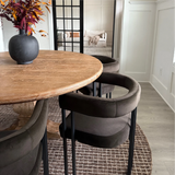 Mia Velvet Dining Chair with Arms (Set of 4)