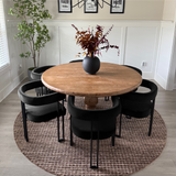 Mia Velvet Dining Chair with Arms (Set of 6)