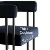 Mia Velvet Dining Chair with Arms (Set of 4)