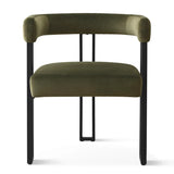 Mia Velvet Dining Chair with Arms (Set of 6)