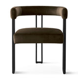 Mia Velvet Dining Chair with Arms (Set of 2)