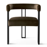 Mia Velvet Dining Chair with Arms (Set of 6)