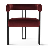 Mia Velvet Dining Chair with Arms (Set of 8)