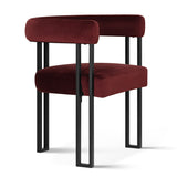 Mia Velvet Dining Chair with Arms (Set of 8)