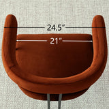 Mia Velvet Dining Chair with Arms (Set of 4)