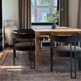 Mia Velvet Dining Chair with Arms (Set of 8)