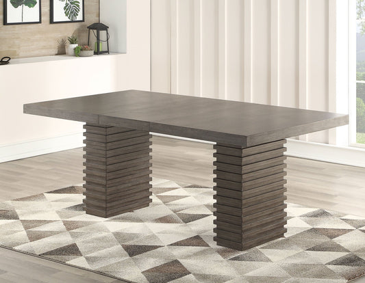 Mila 60-78 Inch Dining Table w/18" Leaf