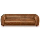 Marlon Luxury Italian Leather Brown Sofa