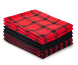 Red and Black Kitchen Towels