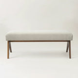 Morgan Mid-Century 47" Upholstered Rectangular Bench