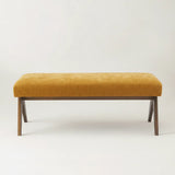 Morgan Mid-Century 47" Upholstered Rectangular Bench