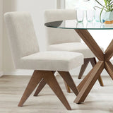 Morgan Mid Century Modern Upholstered Dining Chair (Set of 2)