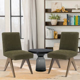 Morgan Mid Century Modern Upholstered Dining Chair (Set of 2)