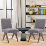 Morgan Mid Century Modern Upholstered Dining Chair (Set of 2)