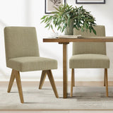 Morgan Mid-Century Upholstered Dining Chair (Set of 2)