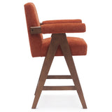 Morgan Upholstered Counter Stool with Arms (1-Piece)
