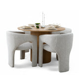 Musk 41.5" Modern Round Dining Table