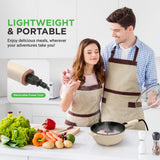 Multifunctional Electric Frying Pan - Non-Stick Pan With Durable Handle, 4L Large Capacity + 4L Steamer, 1000W, Designed With Control Panel, 3 Pin Us Plug (White)