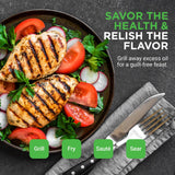 Kitchen Flat Grill Plate Pan - Reversible Cast Iron Griddle / Grilling Pan With Heat-Resistant Oven Grab Mitt